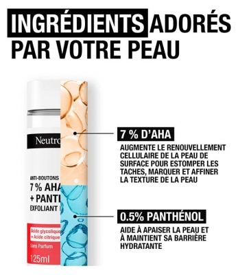 Neutrogena Anti-Boutons + Exfoliant Liquide Sans Parfum 125 ml