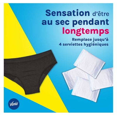 Vania Culotte de Règles Flux Abondant 1 Culotte - Taille : M/L