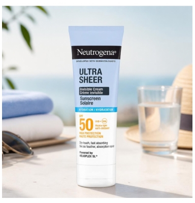 Neutrogena Ultra Sheer Crème Invisible Solaire Hydratation SPF50 50 ml