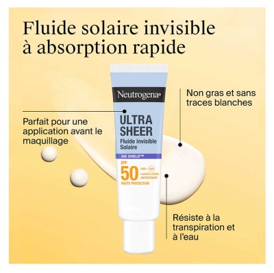 Neutrogena Ultra Sheer Fluide Invisible Solaire Age Shield SPF50 50 ml