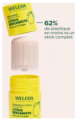 Weleda Déodorant Stick Citrus Bergamote 24H Recharge 50 g