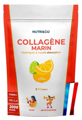 Nutri&Co Marinierscollageen 540 g - Smaak: Citroen