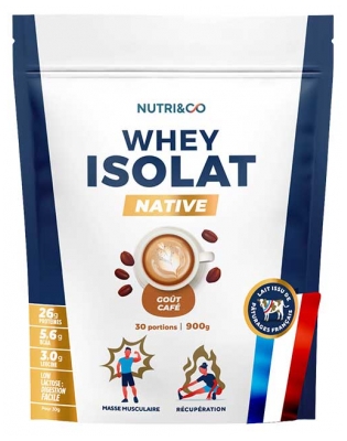 NutriCo Whey Isolat Native 1 kg - Taste: Caffeine