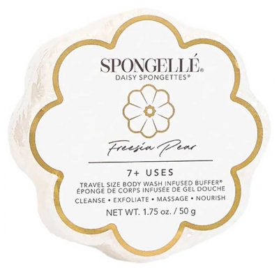 Spongellé Éponge de Corps Infusée de Gel Douche Freesia Pear 50 g