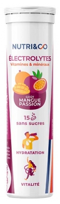 Nutri&Co Électrolytes Vitamines & Minéraux 15 Comprimés Effervescents