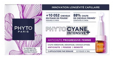 Phyto Phytocyane Intensive+ Antichute Progressive Femme 12 x 5 ml