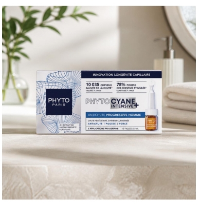 Phyto Phytocyane Intensive+ Antichute Progressive Homme 12 x 5 ml
