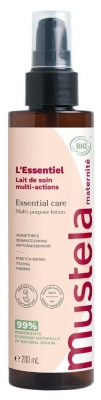 Mustela Moderskab Essentiel Bio Multi-Action Plejemælk 200 ml (bedst før 30/11/2026)