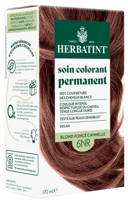 Herbatint Permanent Hårfärg 170 ml - Färg: 6NR Mörk Kanelblond