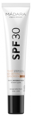 Mádara Cremă Solară Facială Anti-Îmbătrânire cu Celule Stem Vegetale SPF30 40 ml (a se consuma de preferință înainte de 30/12/2026)