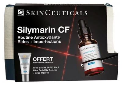 SkinCeuticals Silymarin CF 30 ml + Protect Ultra Facial UV Defense Sunscreen SPF50 15 ml Gratis (mindestens haltbar bis 30.12.2026)