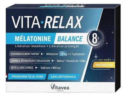 Vitavea Vita'Relax Mélatonine Balance 30 Gélules