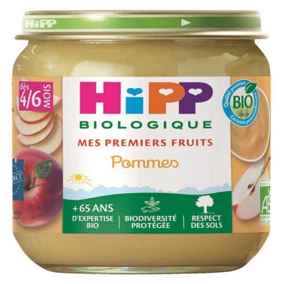 HiPP My First Fruits Jabłka od 4/6 Miesiąca Organic 125 g (najlepiej spożyć przed 31.12.2026)
