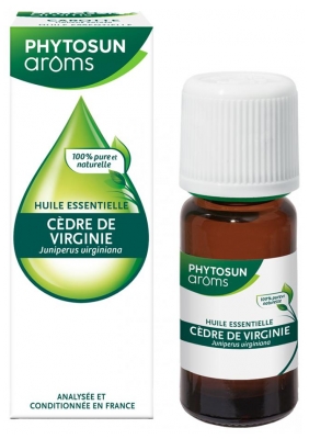 Phytosun Arôms Jordbærtræ essentiel olie (Juniperus virginiana) 5 ml (bedst før 31/12/2026)