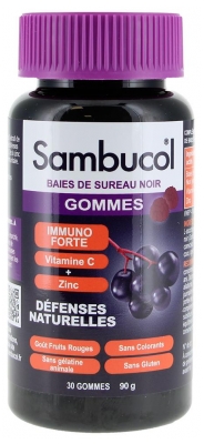 Sambucol Immuno Forte Défenses Naturelles 30 Gommes (à consommer de préférence avant le 31/12/2026)