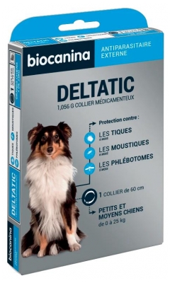 Biocanina Deltatic Halsband Kleine und Mittelgroße Hunde 1 Halsband (mindestens haltbar bis 01.01.2027)