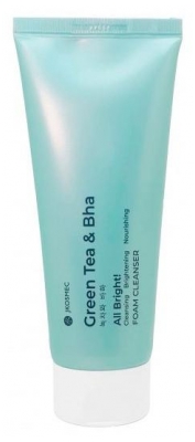 Jkosmec All Bright Mousse Nettoyante Green Tea & Bha 180 ml (best before 01/01/2027)