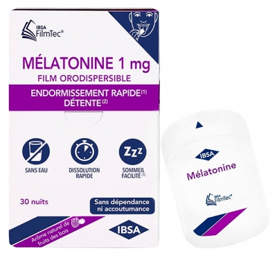IBSA Mélatonine 1 mg 30 Films Orodispersibles