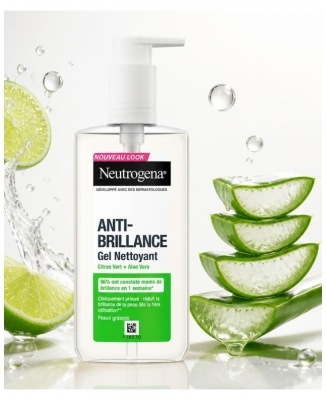 Gel de Limpeza Neutrogena Anti-Brilho Lima 200 ml