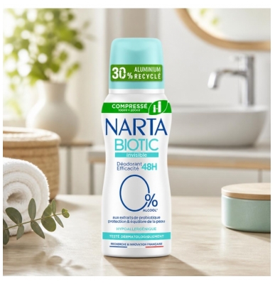 Narta Biotic Invisible Deodorant 48H Spray 100 ml
