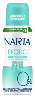 Narta Biotic Invisible Deodorant 48H Spray 100 ml