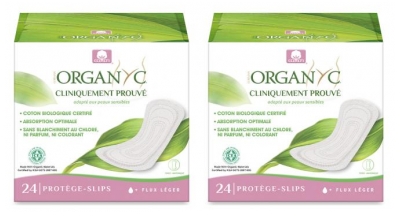 Organyc Set mit 2 x 24 Slipeinlagen in Einzeltaschen