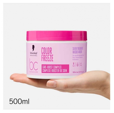 Schwarzkopf Professional Bonacure Color Freeze Complexe Booster de Soin Masque Argent 500 ml