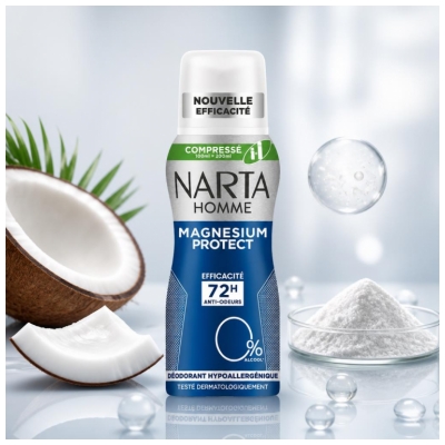 Deodorant Hipoalergenic Narta Homme Magnésium Protect 72H 100 ml