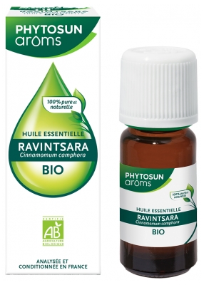Phytosun Arôms Huile Essentielle Ravintsara (Cinnamomum camphora) Bio 5 ml