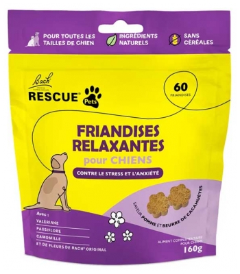 Rescue Bach Pets Friandises Relaxantes pour Chiens 60 Friandises