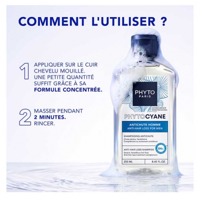 Phyto Phytocyane Antichute Homme Shampoing 250 ml