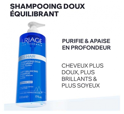 Uriage DS HAIR Shampoing Doux Équilibrant 500 ml