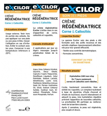 Excilor Crème Régénératrice 50 ml