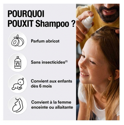 Pouxit Shampoing Anti-Poux & Lentes Abricot 100 ml