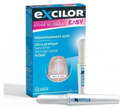 Excilor Easy Traitement Mycose de l'Ongle Déjaunissement Actif 4 ml