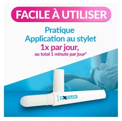 Excilor Easy Traitement Mycose de l'Ongle Déjaunissement Actif 4 ml