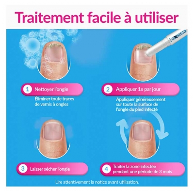 Excilor Easy Traitement Mycose de l'Ongle Déjaunissement Actif 4 ml