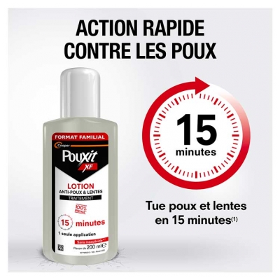 Pouxit XF Anti-Poux et Lentes Lotion Lot de 2 x 200 ml Offre Spéciale