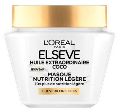 L'Oréal Paris Elseve Huile Extraordinaire Coco Masque Nutrition Légère 290 ml