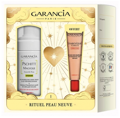 Garancia Rituel Peau Neuve Pschitt Magique Nouvelle Peau 100 ml + Diabolique Tomate Crème d'Eau 20 g Offert