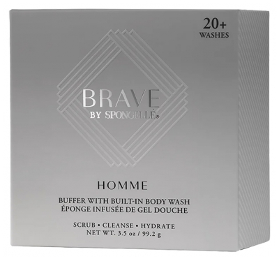 Spongellé Homme Spugna Imbevuta di Bagnoschiuma Brave 99,2 g