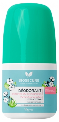 Biosecure Rutulinis dezodorantas 24H Medvilnės Žiedai 50 ml