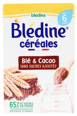 Blédina Blédine Kvieši & Kakao no 6 mēnešiem 400 g (ieteicams izlietot līdz 10/01/2027)