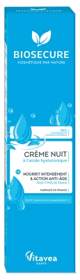 Biosecure Nachtcrème met Hyaluronzuur 50 ml