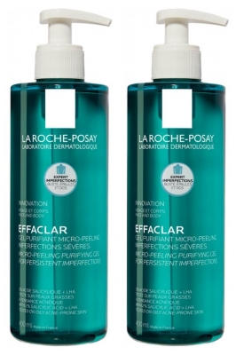 La Roche-Posay Effaclar Micro-Peeling Purifying Gel 2 x 400ml