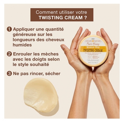 Creme of Nature Crème Hydratante Styling Twisting Pure Honey