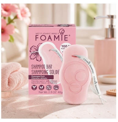 Foamie Champú Sólido Cabellos Dañados 80g