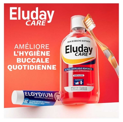 Pierre Fabre Oral Care Eluday Care Bain de Bouche Quotidien 500 ml