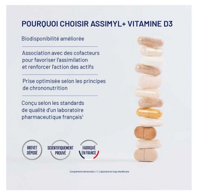 Alvityl Assimyl+ Vitamine D3 60 Gélules