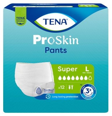 Tena Proskin Pants Super Taille L 12 Sous-Vêtements Absorbants